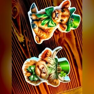 Hobby Lobby Highland Cow Sitters St. Pattys
NEW 2025